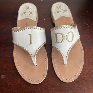 Jack rogers “I DO” sandals